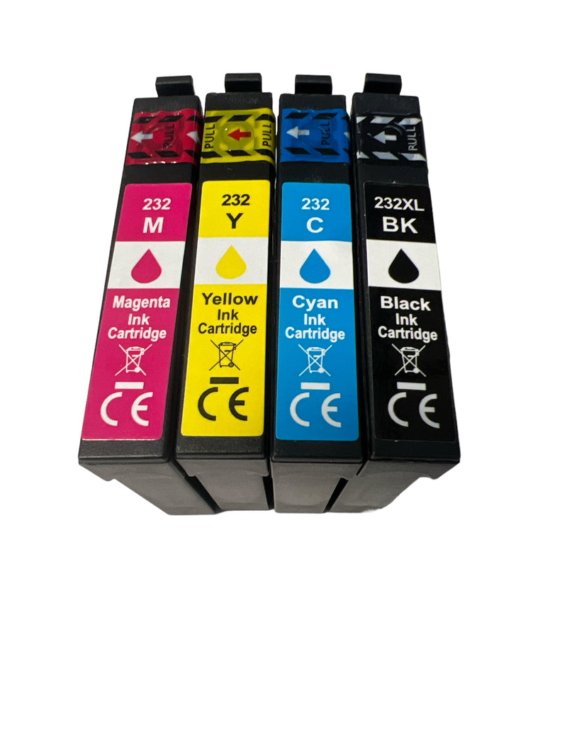 232XL Ink Cartridges for Epson 232 Ink Remanufactured 232 Ink Cartridges Combo Pack, 232 XL Ink Cartridges for XP-4200 XP-4205 WF-2930 WF-2950 (4 Packs)