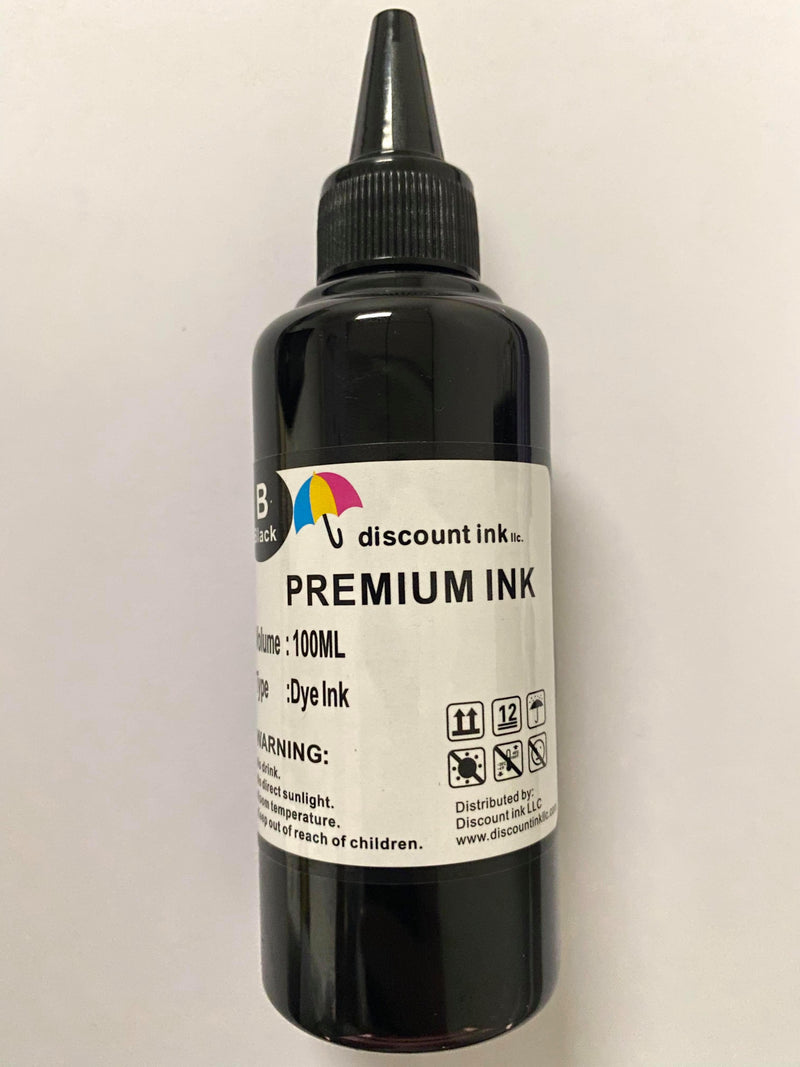 100ml Black Universal Premium Refill Ink for Epson Canon HP Brother Lexmark Dell Printers