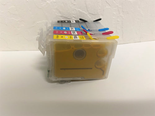Sublimation Refillable Ink Cartridge for Epson 200 T200  cartridges For Printers Epson WorkForce WF 2510, WF 2520, WF 2530, WF 2440, WF 2010F, and WF 2010W Epson Expression Home printers: XP 300, XP 200, XP 400, XP 410, and XP 310.
