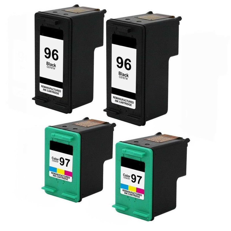 4PK Compatible For HP 96 97 Ink For OfficeJet 7310xi 8050 8053 8150 8400