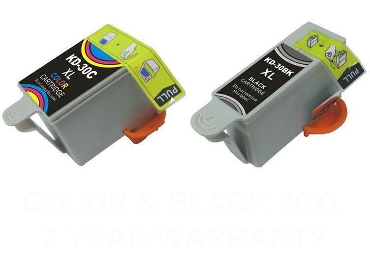 2 Comp Ink Cartridges for Kodak 30B 30C 30XL for Hero 3.1 5.1 ESP C310 C510 2150