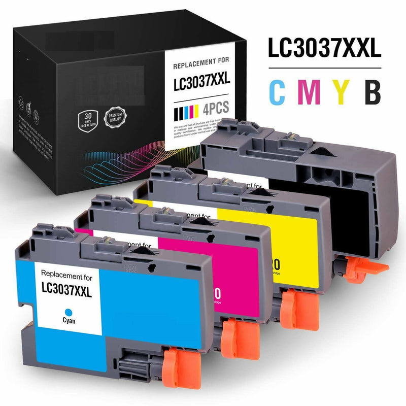 4 LC3037 Ink Cartridges For Brother MFC-J5845DW MFC-J5945DW MFC-J6545DW J6945DW