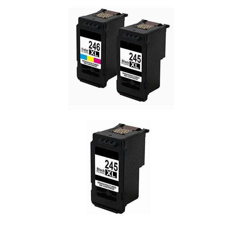3 Ink Cartridges for Canon PG-245XL CL-246XL PIXMA MG2950 MX492 PG245XL CL246XL