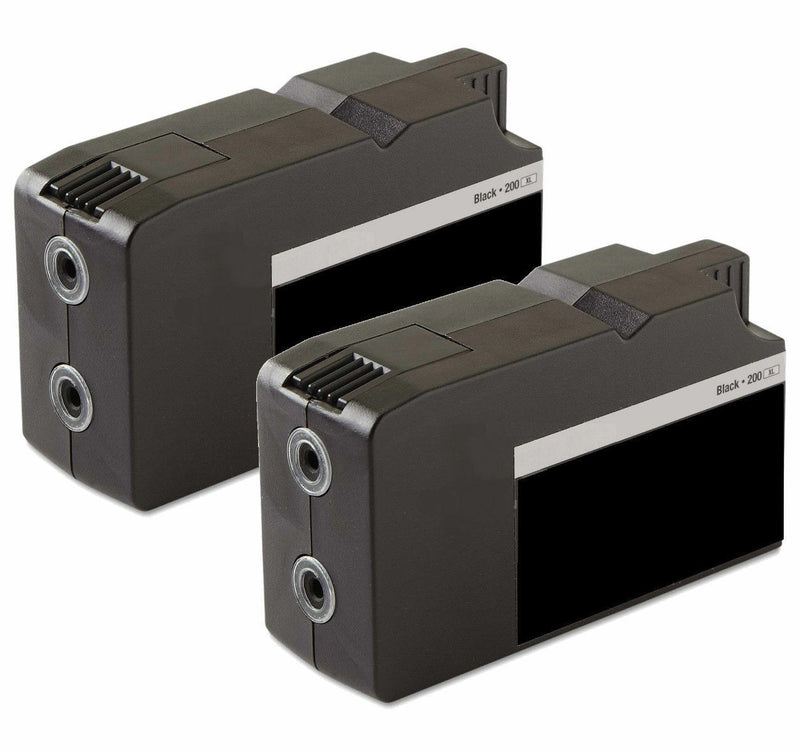 2 Black 200 XL High Yield Ink Cartridge for Lexmark Pro 4000 5500 5500T Printers