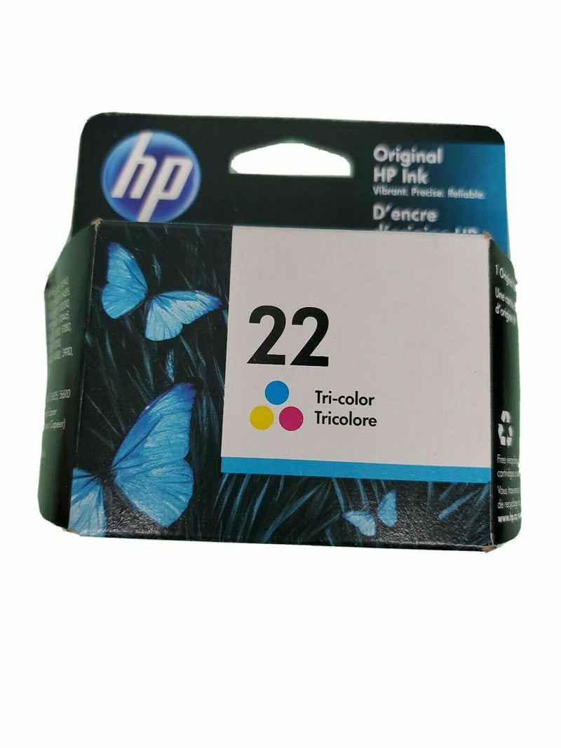 HP 22 Ink Cartridge Tri-color C9352AN Retail Box