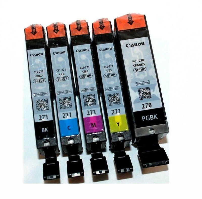 Genuine Canon PGI-270 Black CLI-271 Color Ink Cartridge Set MG6820 MG5720 MG7720