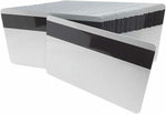100 Premium Graphic Quality Silver PVC w/HiCo 2 Track Cards CR80 30 Mil Standard