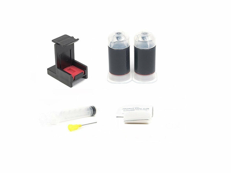 Black Ink Refill Box Kit for HP 21, 27, 54, 56 Ink Cartridges