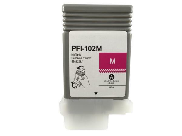 PFI-102M Magenta Ink Cartridge Compatible for Canon Printer 500 600 700