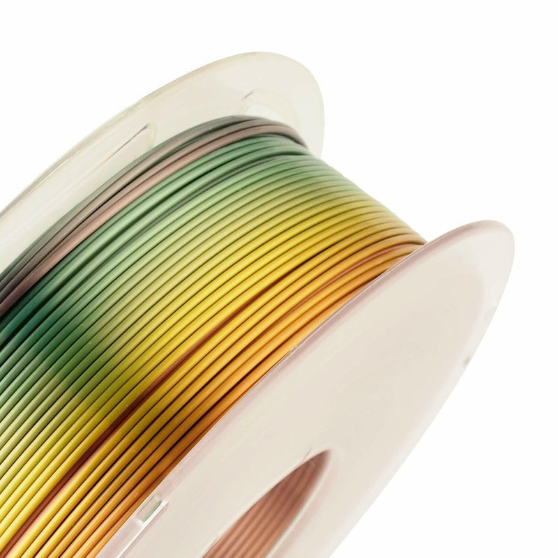 PLA Silk Rainbow Filament 1.75mm 3D Printer Filament 2.2 LBS Spool 3D Printing
