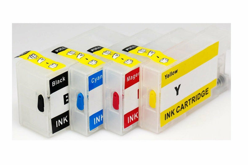 4 PK Empty Refillable Ink cartridges for Canon Maxify PGI 1200XL MB2020 MB2320
