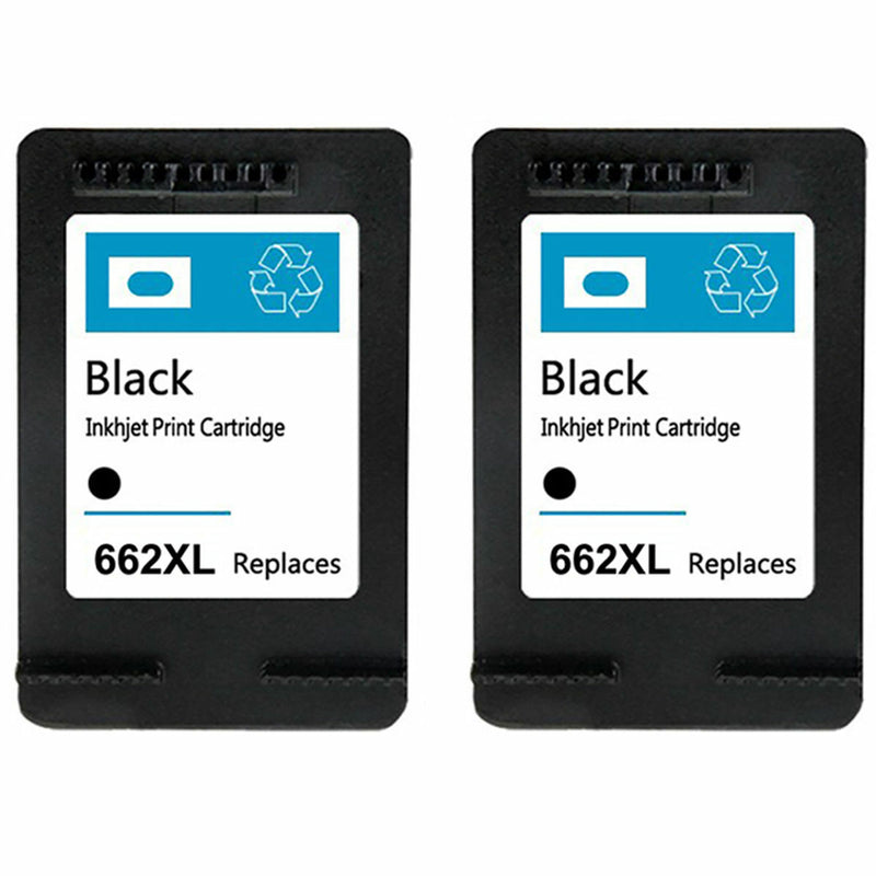 2 Pack for HP 662XL Black Ink Cartridge CZ105AL for Deskjet 1015 1515 2515 2545