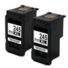 2 PACK PG245 XL Black Ink Cartridges For Canon PIXMA MG2920 MG2922 MG2924 MX492