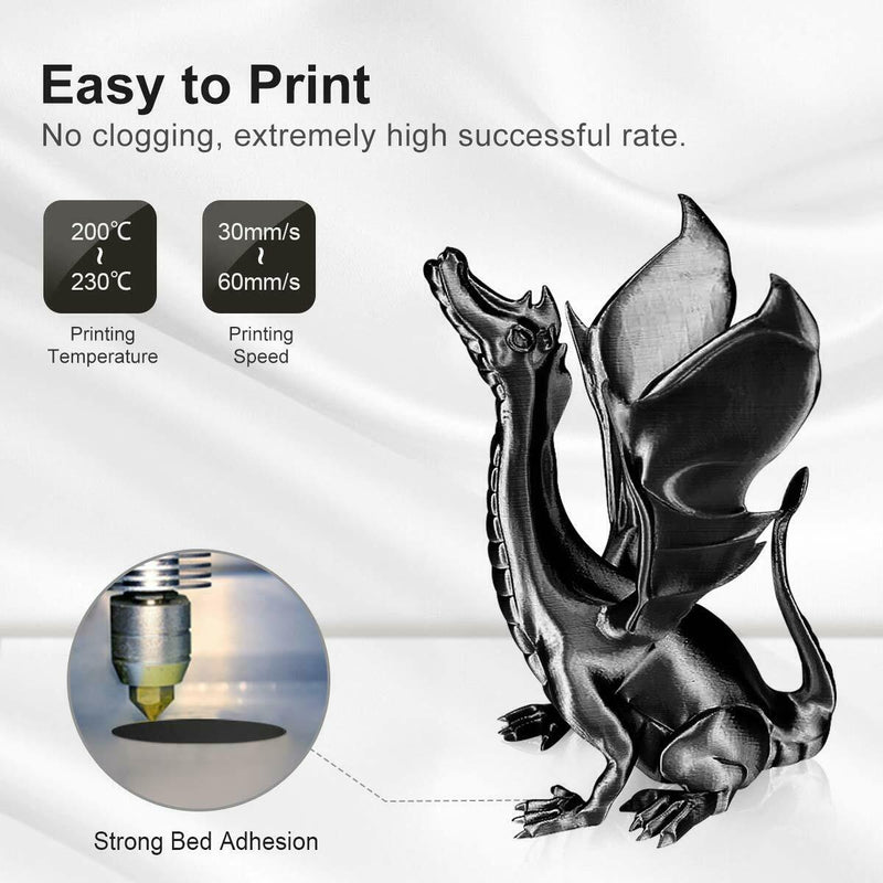 PLA Silk red Filament 1.75mm 3D Printer Filament 2.2 LBS Spool 3D Printing