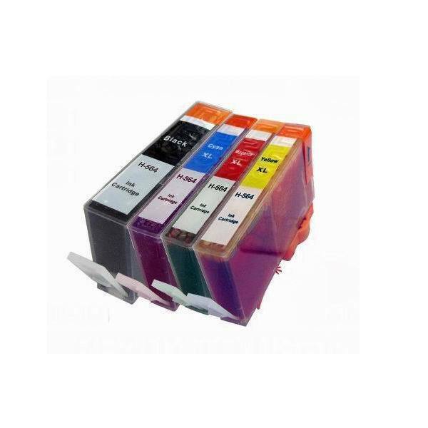 4 Compatible for HP 564XL Ink cartridges Set for printer B8550 B8553 B8558