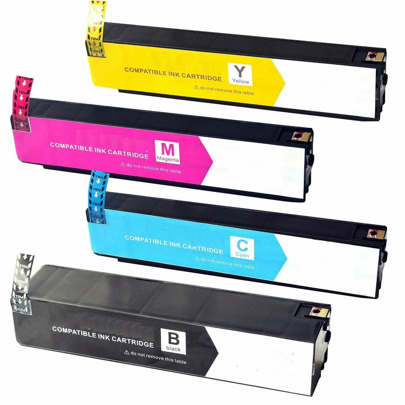 4 Pack HP 980XL Reman Replacement Ink Cartridge Black/Cyan/Magenta/Yellow