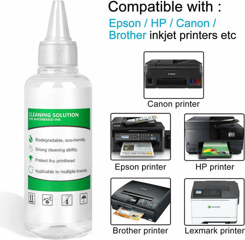 100ml printhead Cleaning kit for HP Epson Canon Brother 8600 8610 8620 6700 8625