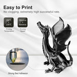 PLA Silk Gray Filament 1.75mm 3D Printer Filament 2.2 LBS Spool 3D Printing