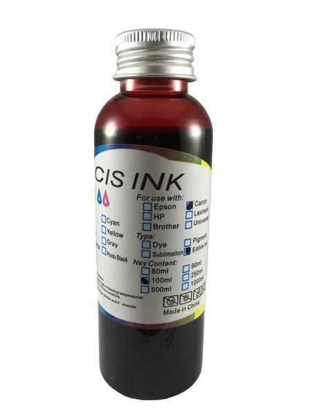 Magenta Edible Ink Refill Kit for Canon Epson Brother Printers 250ml Ink Bottle
