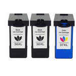 3 Pack Ink Set for Lexmark 36XL 37XL Z2420 X3650 X4650 36 37