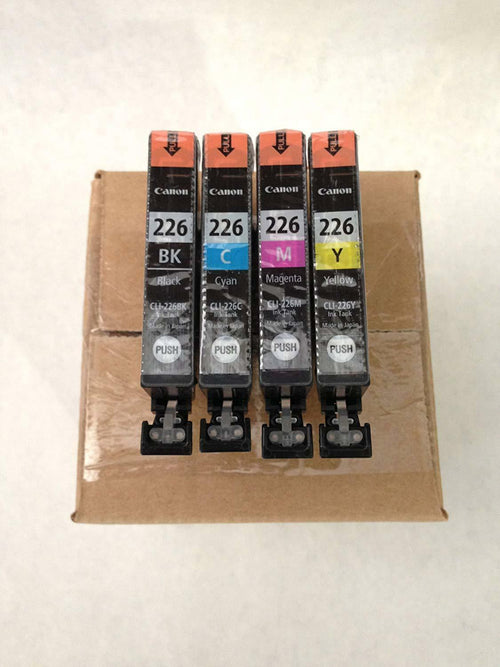 Genuine New 4-pack CANON CLI-226 B/C/M/Y Ink Cartridges