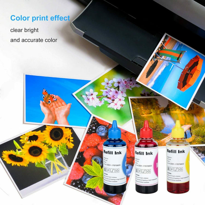 Inkjet Printer Refill Dye Ink kit 4 Color for LC201 LC203 LC205 Refillable