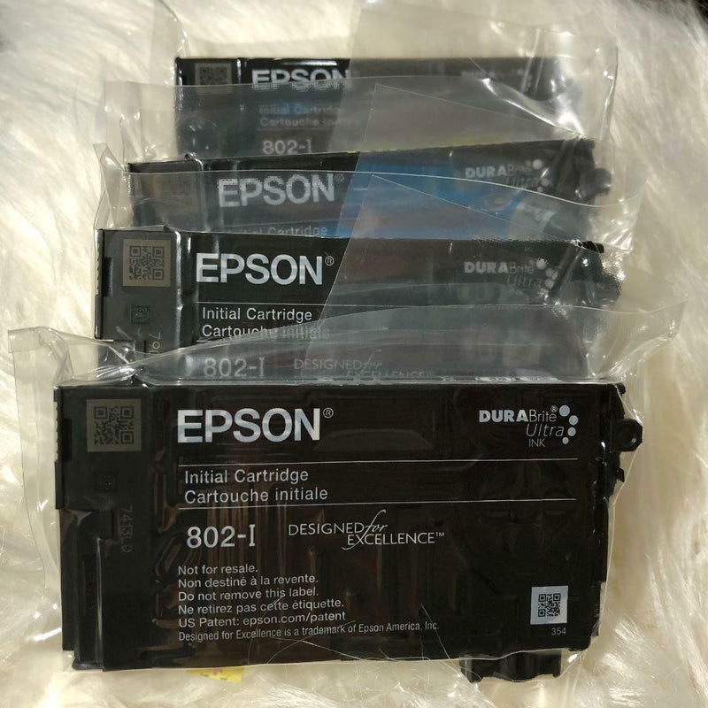 4 Ink Genuine Epson 802 Initial for WorkForce Pro 4720 4730 4734 4740