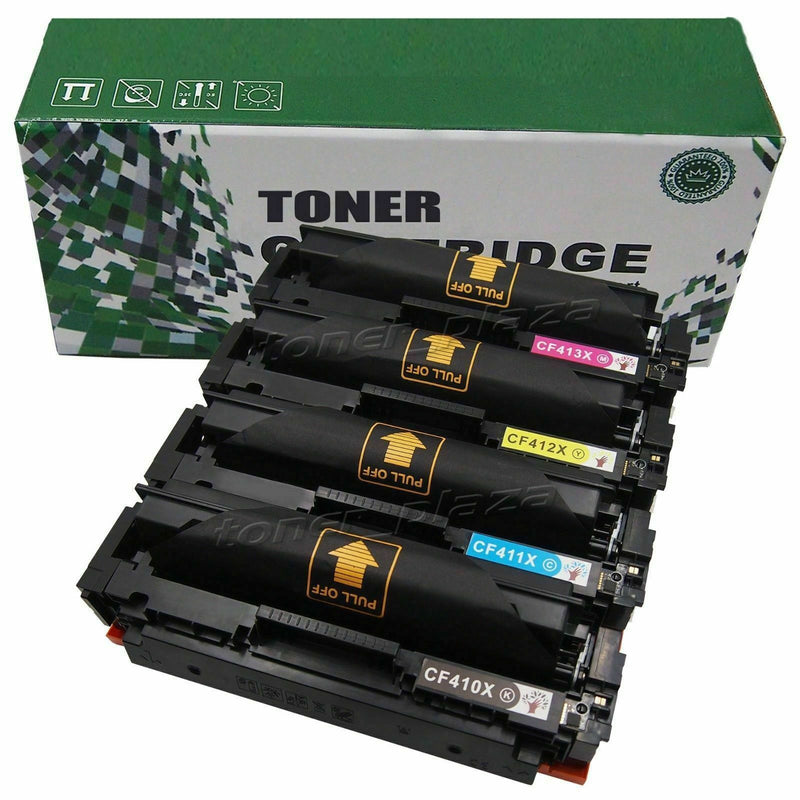 4 High Yield For HP CF410X -3X Pro MFP M452dw M452dn M477fnw Toner Cartridge Set