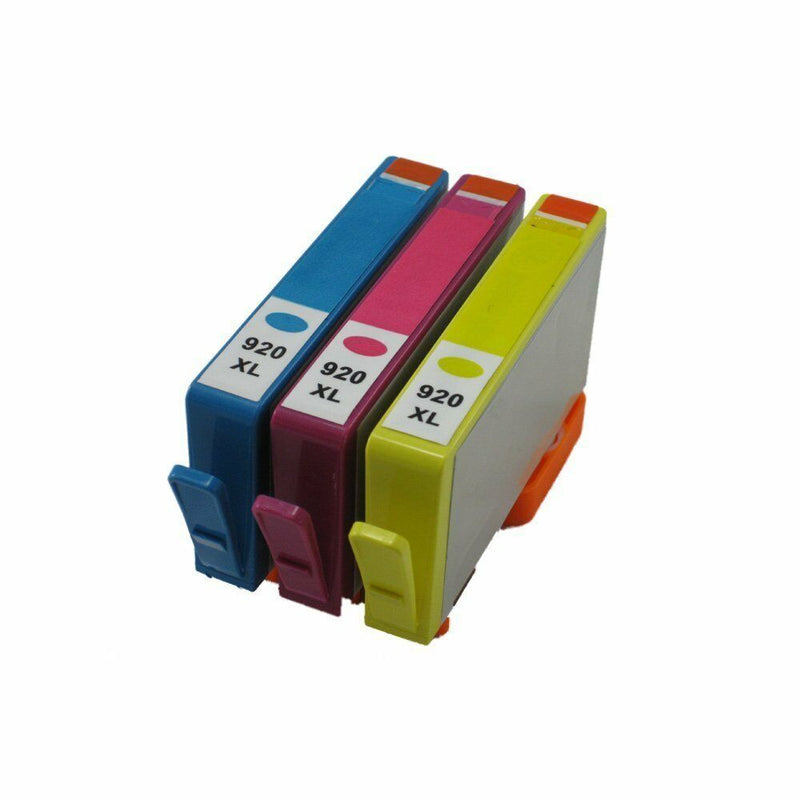 3PK Compatible for HP 920XL Yellow Magenta Cyan Ink Cartridges 7000 7500a