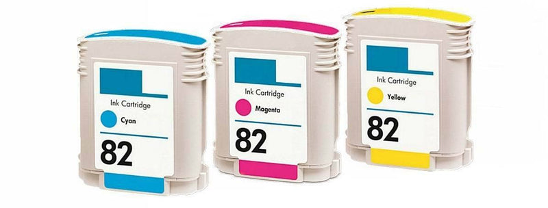 Compatible HP 82 Magenta Cyan Yellow Color Set Ink Cartridge