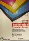 100Pcs A4 Sublimation Iron On Heat Transfer Paper for Inkjet T-Shirt Printer Mug