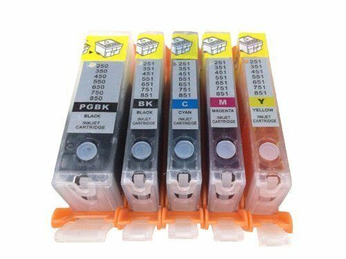 SUBLIMATION INK REFILLABLE CARTRIDGES FOR CANON PGI-250 CLI-251 MG5420 MG5422