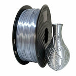 PLA Silk Gray Filament 1.75mm 3D Printer Filament 2.2 LBS Spool 3D Printing