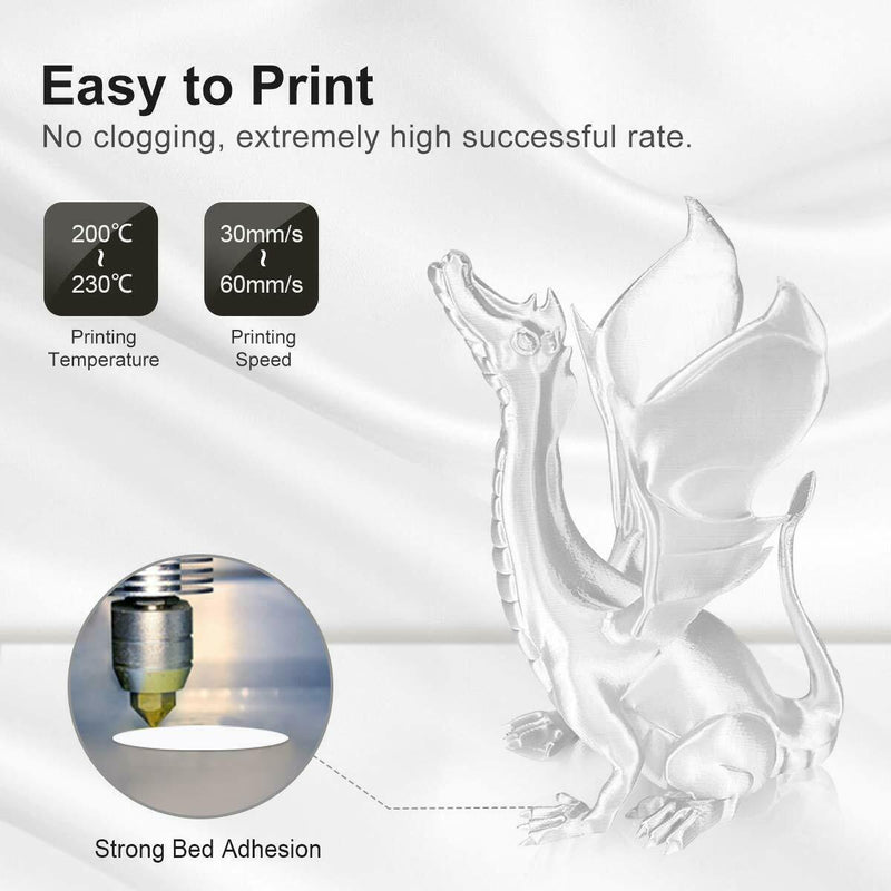 PLA Sky Blue Filament 1.75mm 3D Printer Filament 2.2 LBS Spool 3D Printing