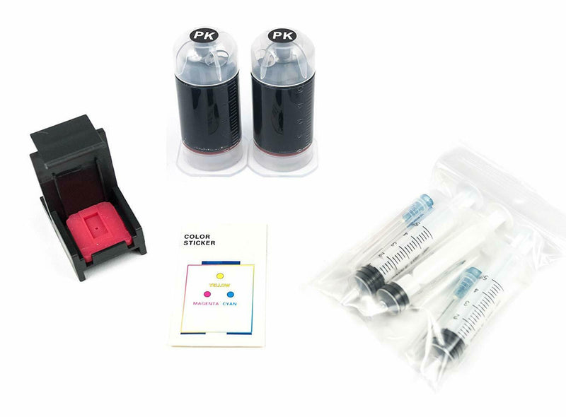 refill ink bottle kit for HP60 60xl HP61 HP61XL Black ink cartridge tool kit box