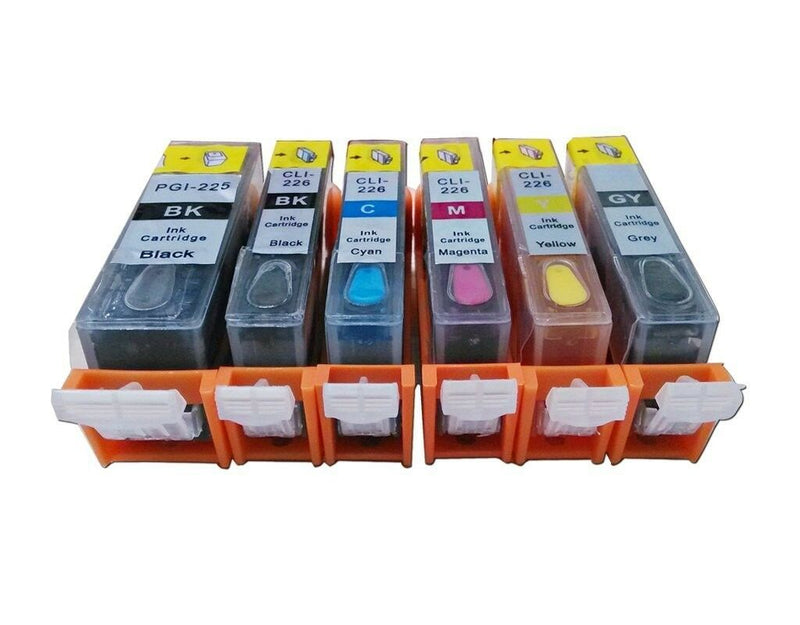 6 Refillable ink for canon PGI-220 CLI-221 MP560 MP620 with gray
