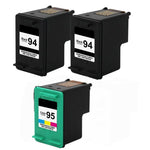 3pk compatible for HP 94 95 Black Color Ink Cartridge for 1600 1610 2350 2355