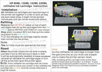 12 Pack Empty Refillable ink cartridge Kit for HP 70 DesignJet Z3200 130ml