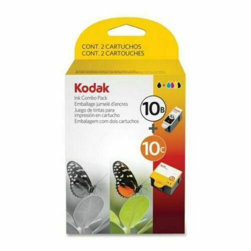 Genuine Kodak 10C 10B Ink Combo Pack Ink Cartridge 1 Black 1 Color