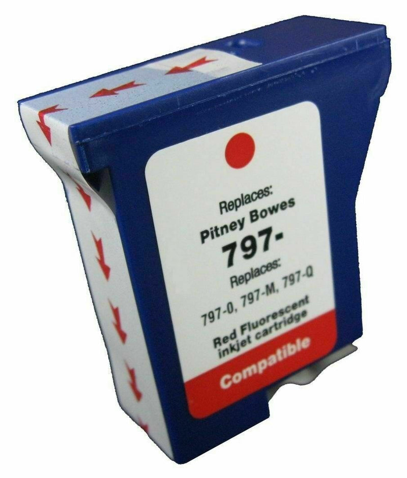 1PK 797-M Red Ink Cartridge Pitney Bowes MailStation K7M0 K7M0 mail
