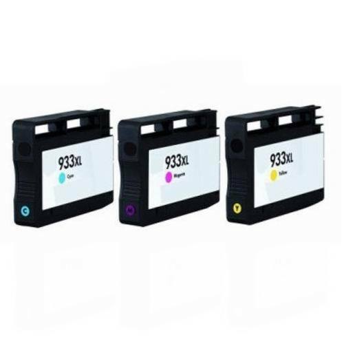 3 HP 933XL CMY Non-OEM Ink Cartridge Combo For HP Officejet 6100 6600 6700