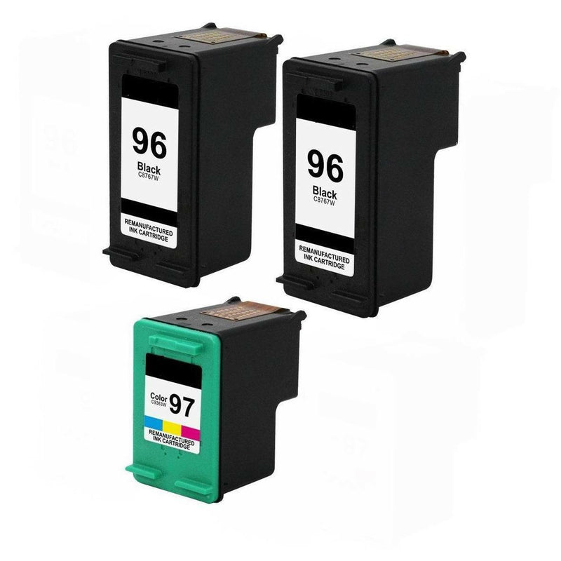 3PK Compatible For HP 96 97 Ink Cartridge C8767W C9363W 7210 7310 7410