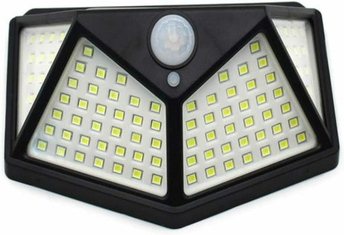 Waterproof 100 LED PIR Motion Sensor Solar Outdoor Garden Lamp Yard Black Light