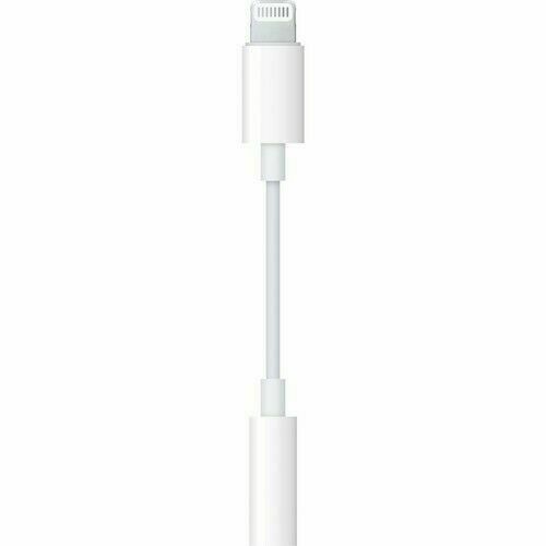 White Lighting to 3.5mm Headphone Jack aux Cable Adapter Compatible iPhone X