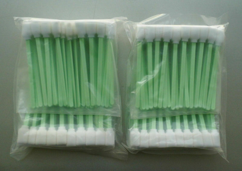 100 Cleanroom Foam Tip Cleaning Swab Kit for Painting Gun Printer Automotive