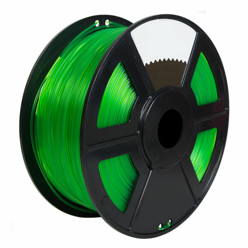 Transparent Green 3D Printer Filament 1kg/2.2lb 1.75mm PLA MakerBot RepRap