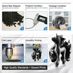 PLA Silk Black Filament 1.75mm 3D Printer Filament 2.2 LBS Spool 3D Printing