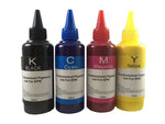 4 x 100ml Pigment Refill Ink for EPSON Workforce WF-3620 3640 7610 7620 7110