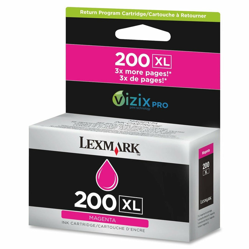 Brand New Genuine Lexmark 200XL Magenta Ink Cartridge for All-in-One Pro 5500