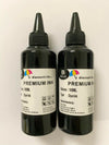 2x100ml Black refill ink for Epson 252 WorkForce WF-3620 WF-3640 WF-7110